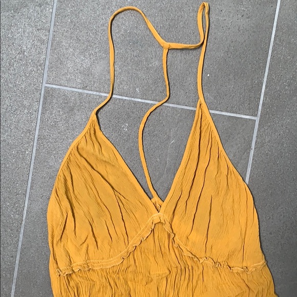 Yellow mustard maxi dress - Picture 4 of 8